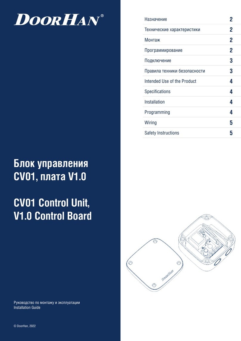 DoorHan CV01 User manual