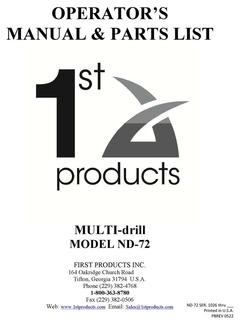 First Products ND-72 Operator's manual