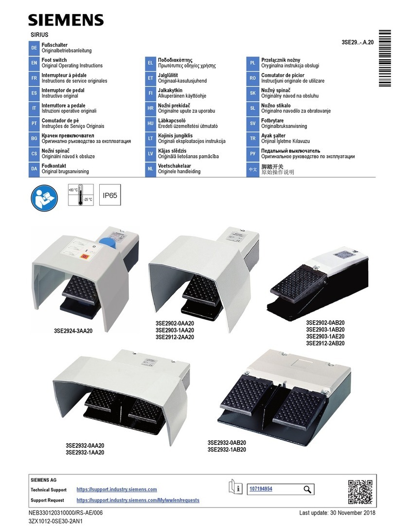 Siemens SIRIUS 3SE2903-1AE20 User manual