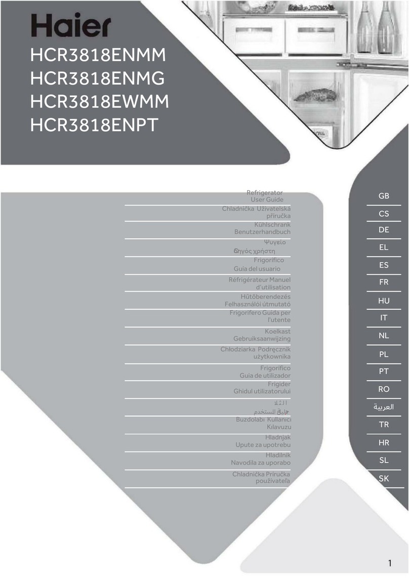 Haier HCR3818ENPT User manual Haier HCR3818ENPT User manual