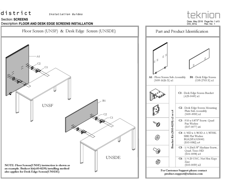 Teknion UNSF User manual