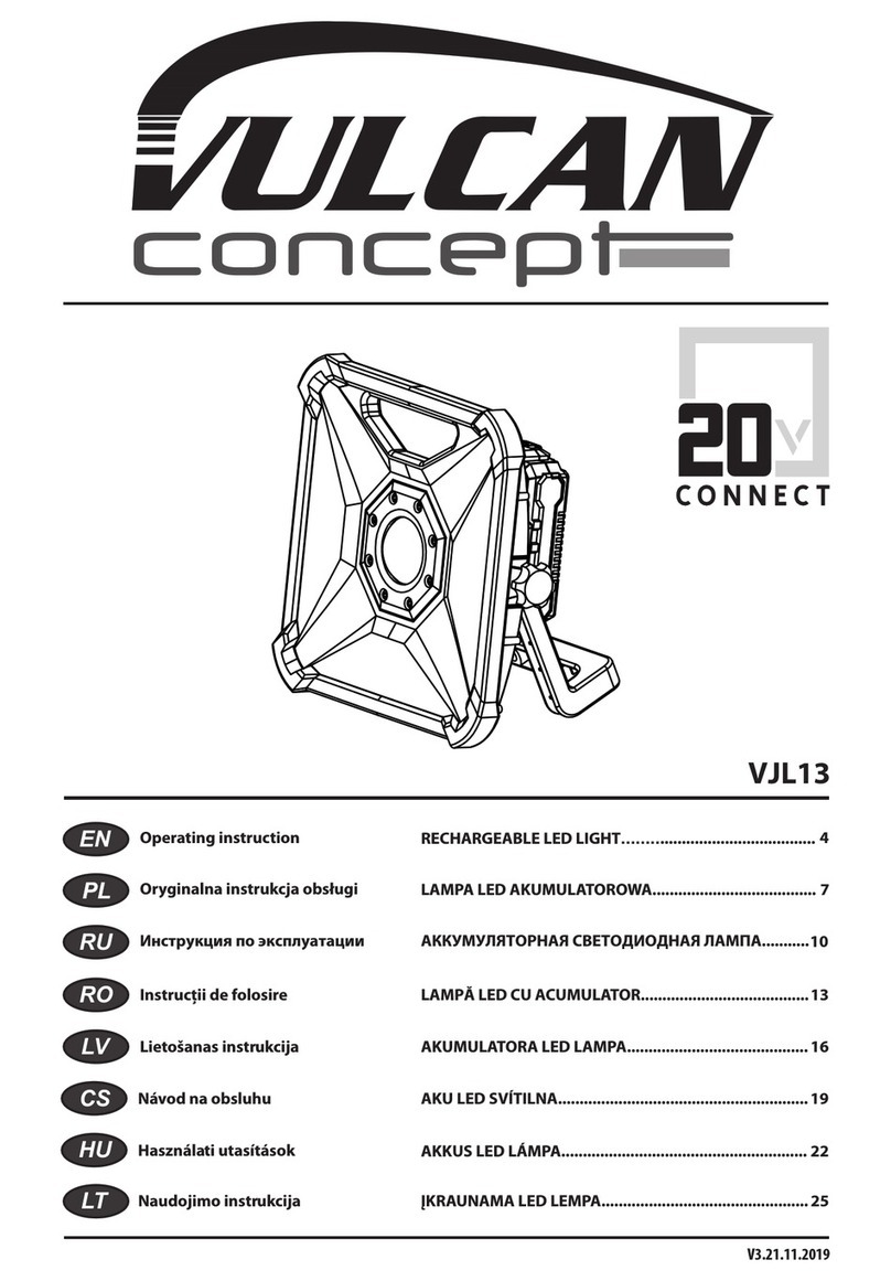 Vulcan Concept VJL13 Operating	 instruction