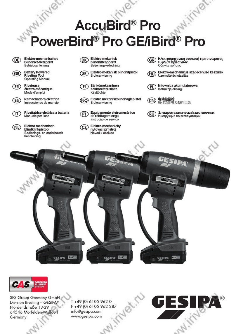 Gesipa AccuBird Pro User manual