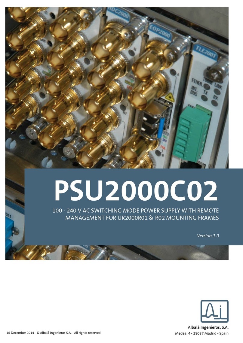 Albalá Ingenieros PSU2000C02 User manual