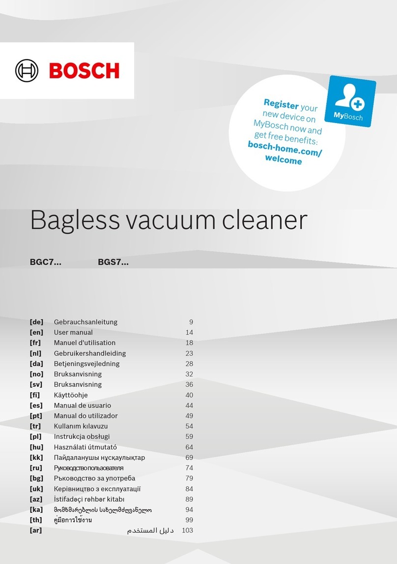 Bosch BGC7 User manual
