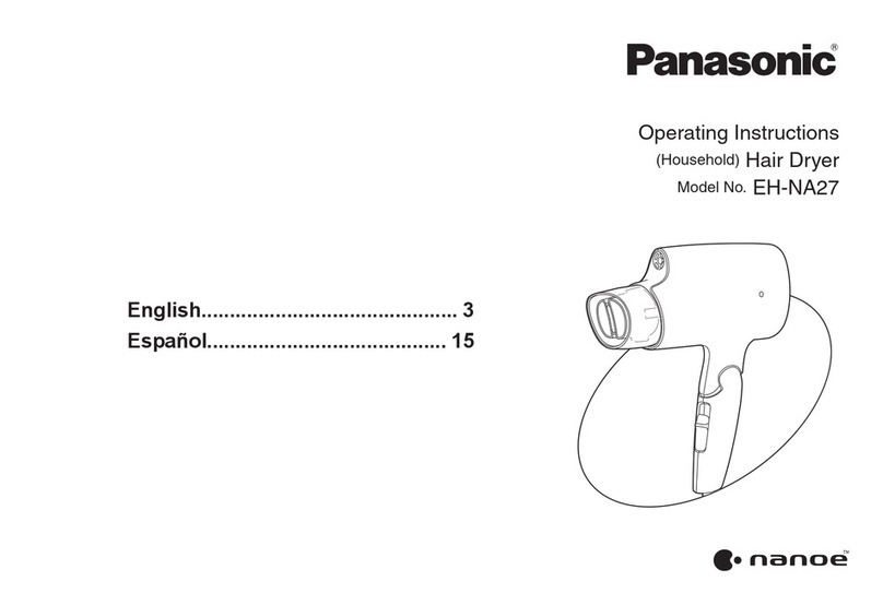 Panasonic nanoe EH-NA27 operating instructions