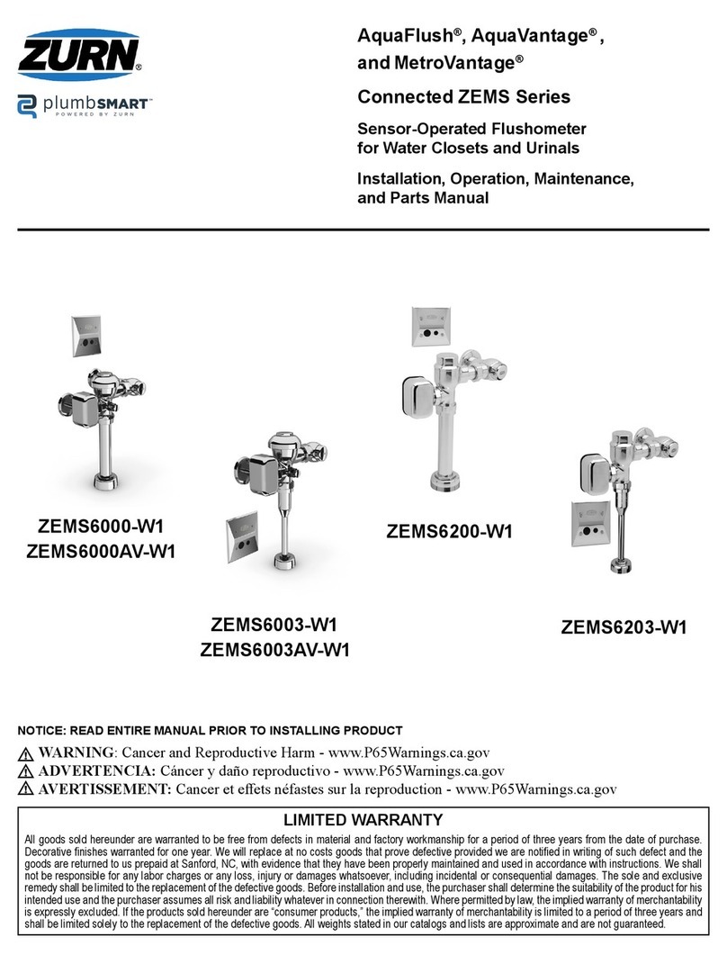 ZURN plumbSMART ZEMS Series User manual