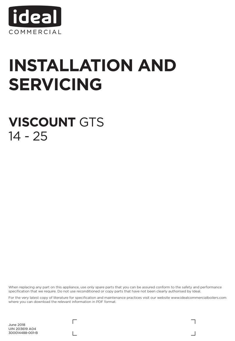 ideal commercial VISCOUNT GTS 14 Installation and servicing