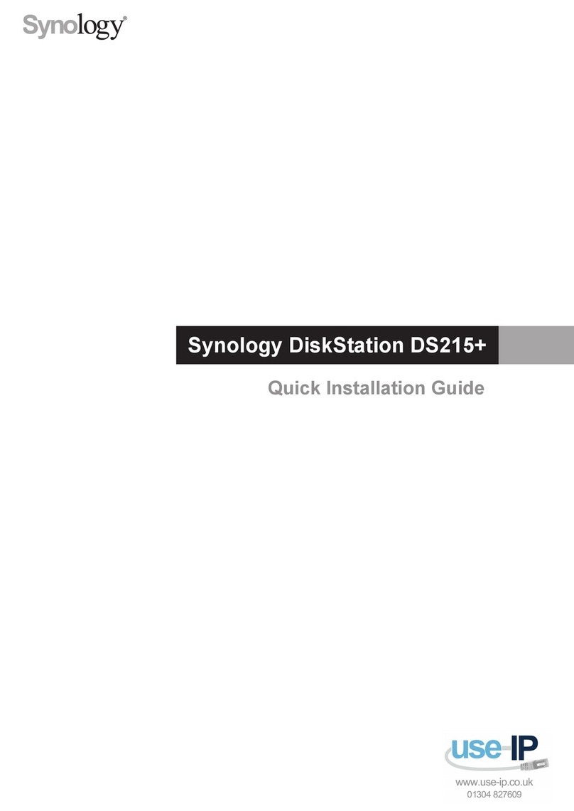 Synology DiskStation DS215+ User manual