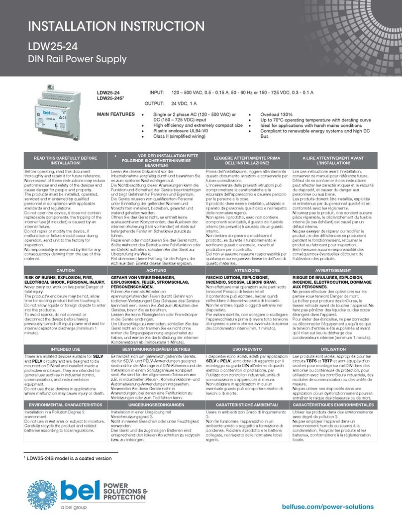 BEL LDW25-24S User manual