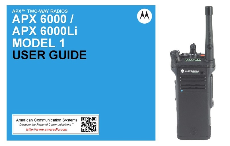 Motorola APX 6000 User manual Motorola APX 6000 User manual