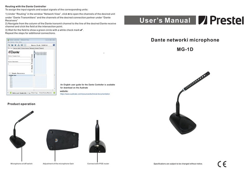 Prestel MG-1D user manual