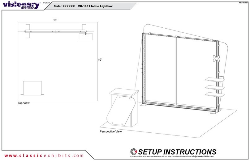 VISIONARY DESIGNS VK-1961 Setup instructions