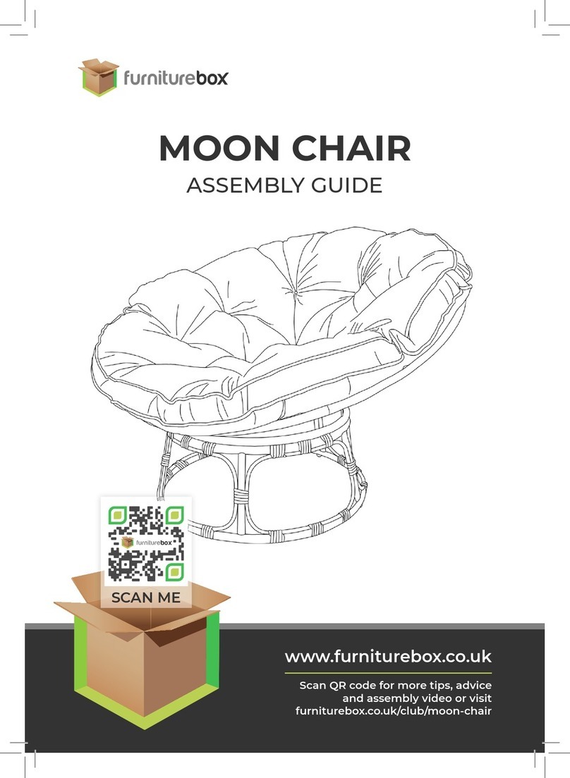 FURNITUREBOX MOON CHAIR Assembly guide FURNITUREBOX MOON CHAIR Assembly guide