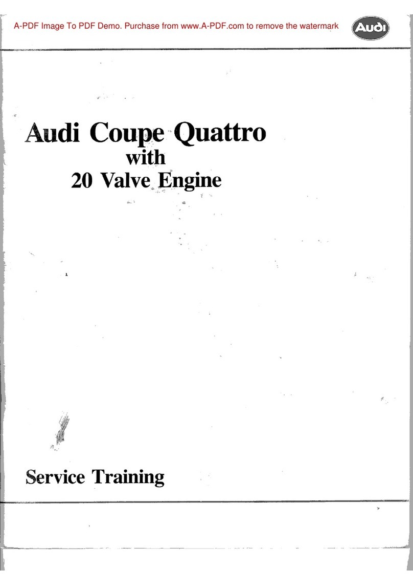 Audi Coupe Quattro 1986 User manual
