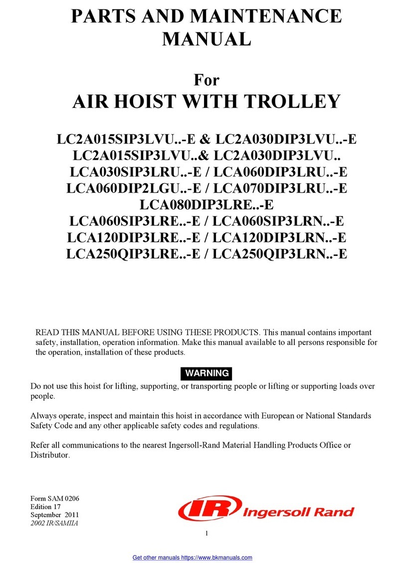 Ingersoll-Rand LC2A015SIP3LVU-E Series User manual Ingersoll-Rand LC2A015SIP3LVU-E Series User manual