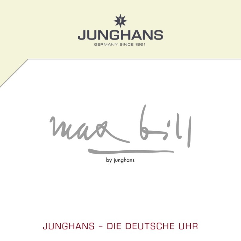 Junghans max bill j805.1 User manual