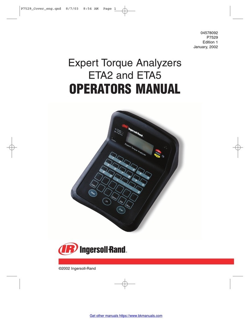 Ingersoll-Rand ETA2 Operator's manual