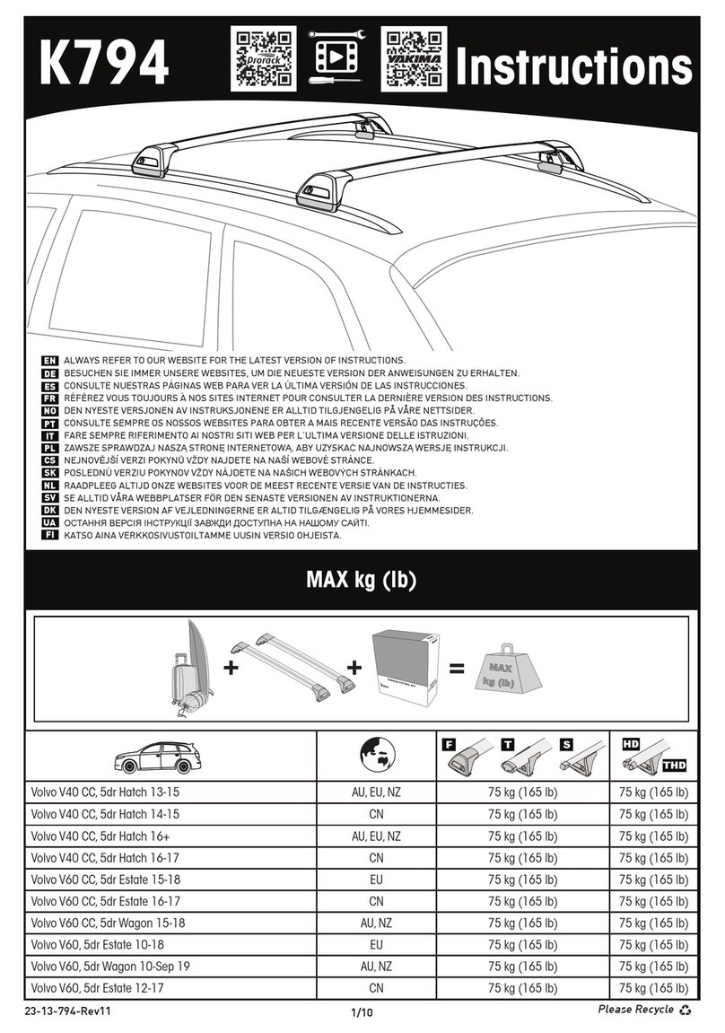 Yakima K794 User manual