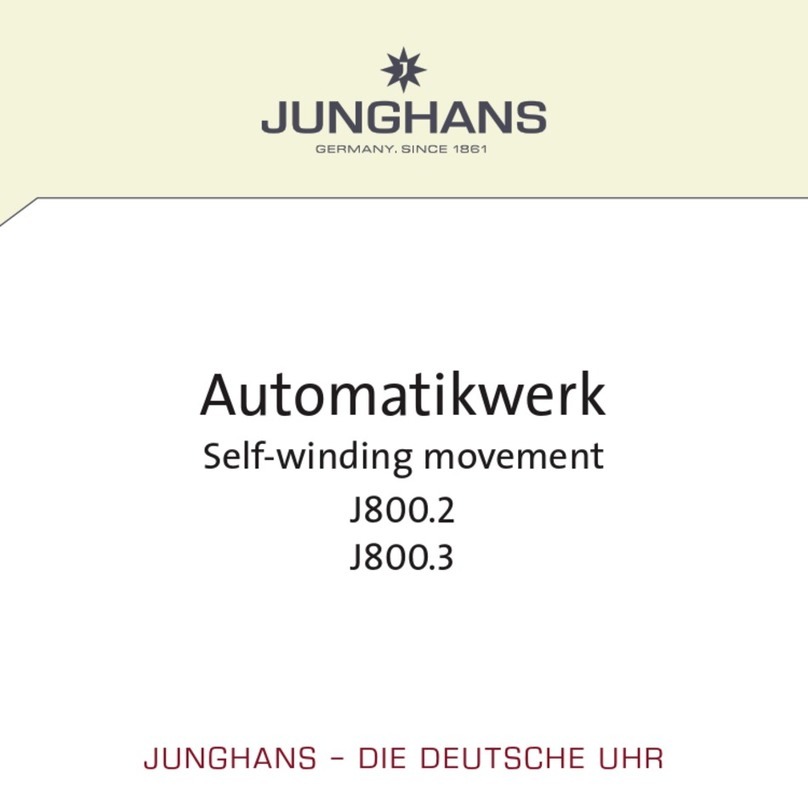 Junghans J800.2 User manual