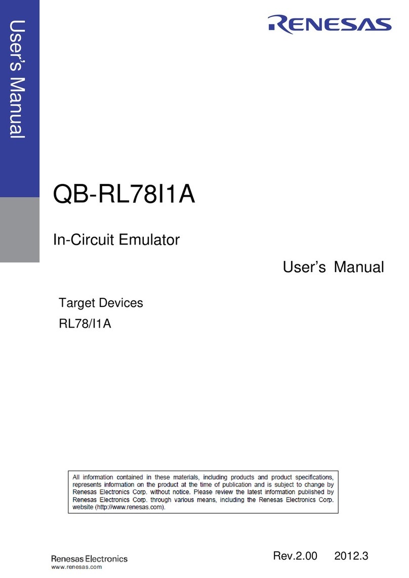 Renesas QB-RL78I1A User manual
