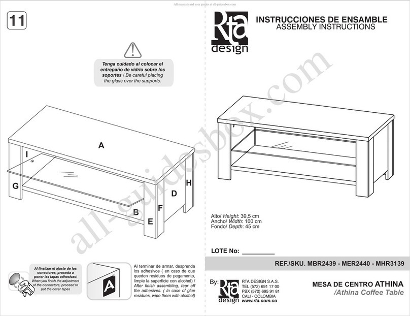 Rta design Athina MBR2439 User manual