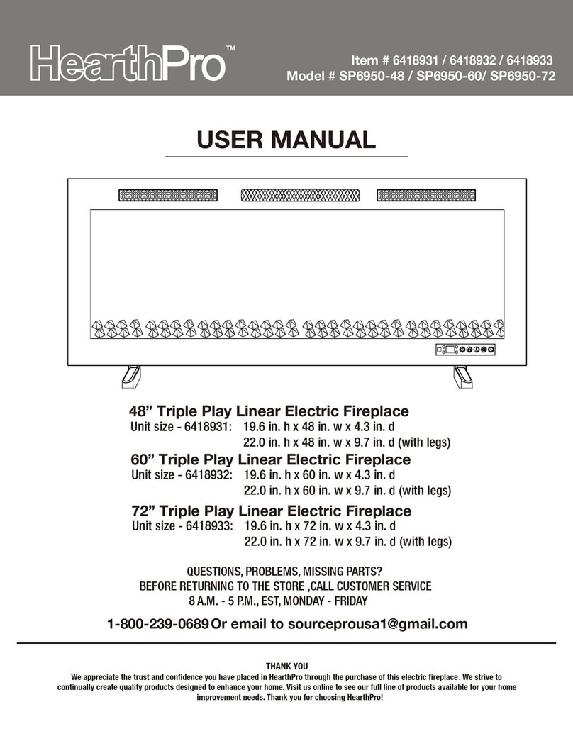 HearthPro SP6950-48 User manual