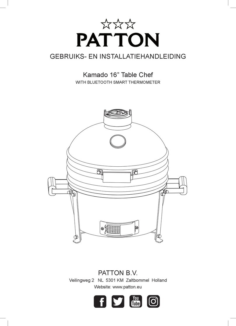 Patton Kamado 13" Operating and assembly instruction