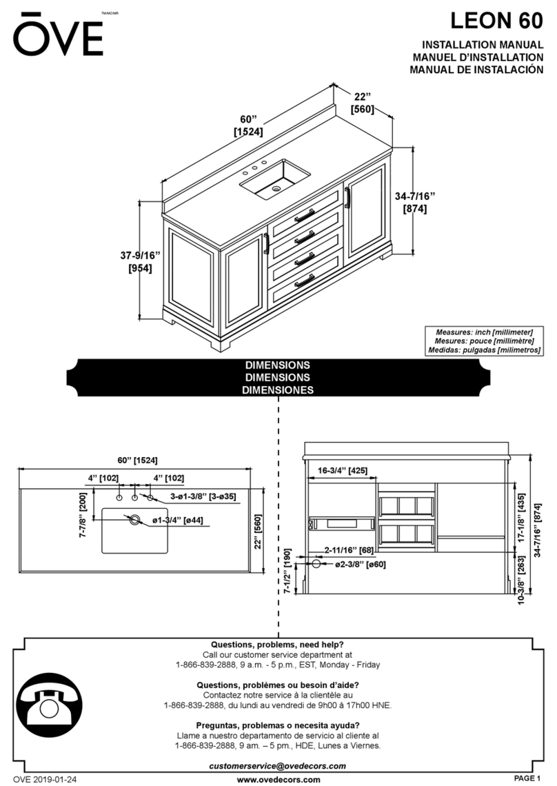 OVE LEON 60 User manual