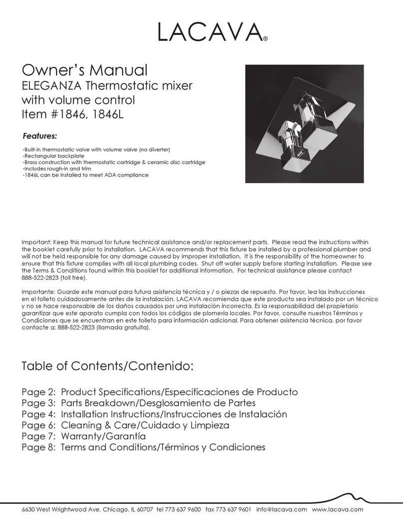 Lacava ELEGANZA 1846L User manual