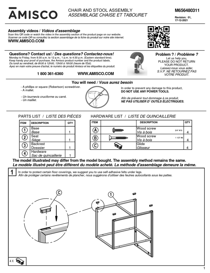 Amisco Derry 34513-WE Assembly Amisco Derry 34513-WE Assembly