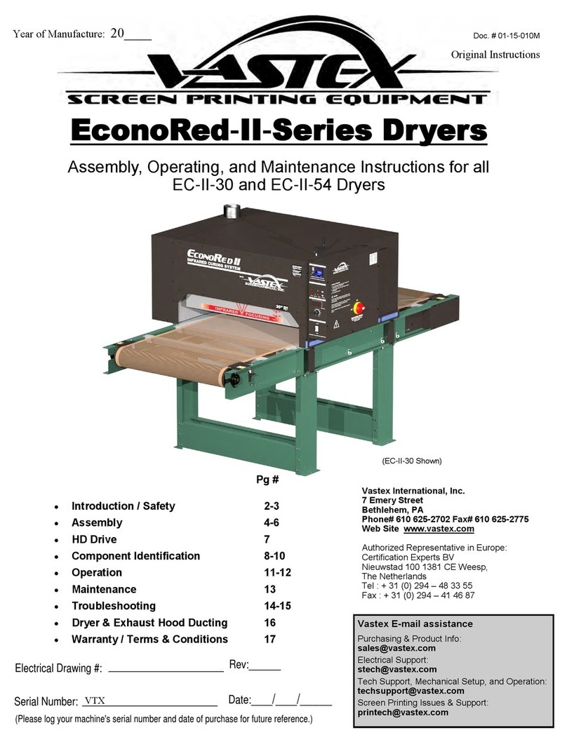 VASTEX EconoRed-II Series User manual
