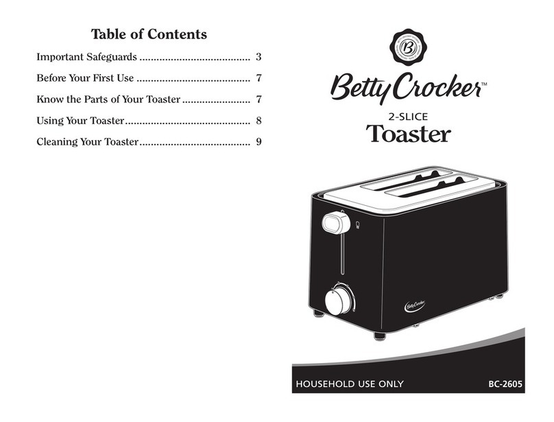BETTY CROCKER BC-2605 manual