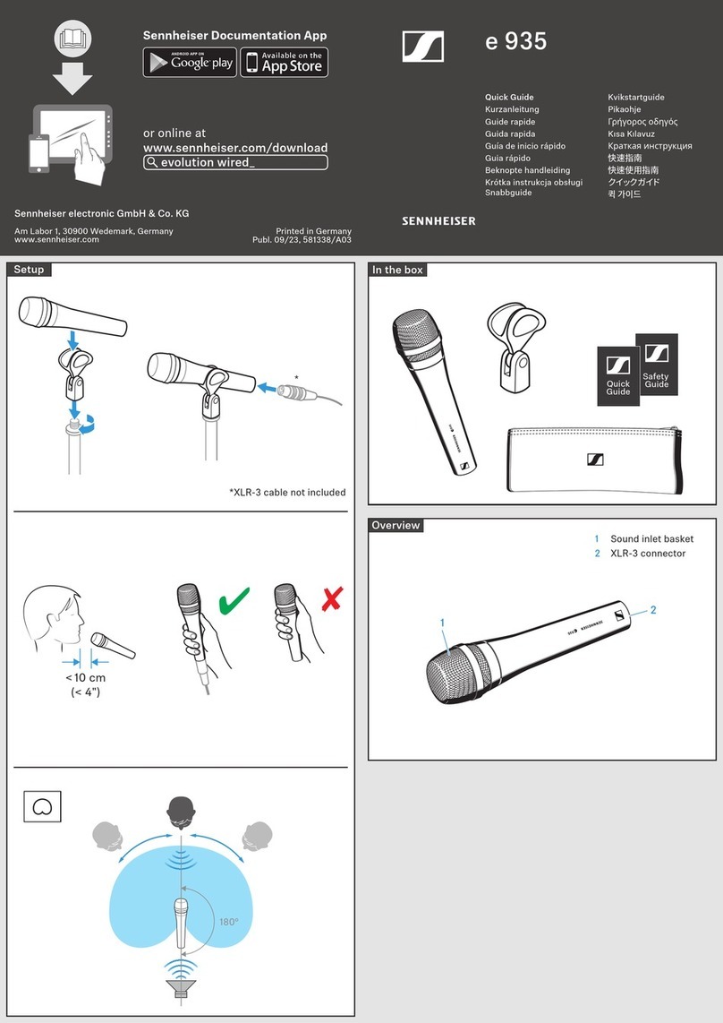 Sennheiser e 935 quick guide