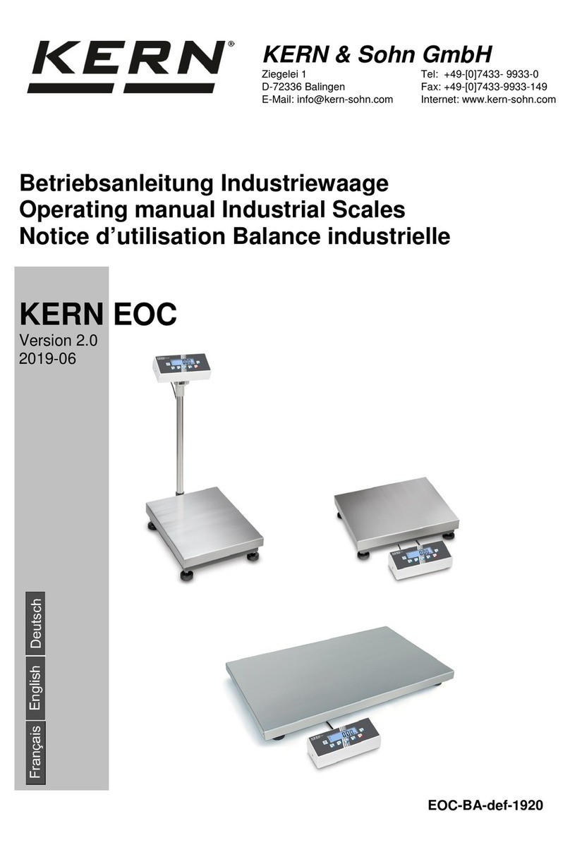 KERN EOC 30K-4S User manual