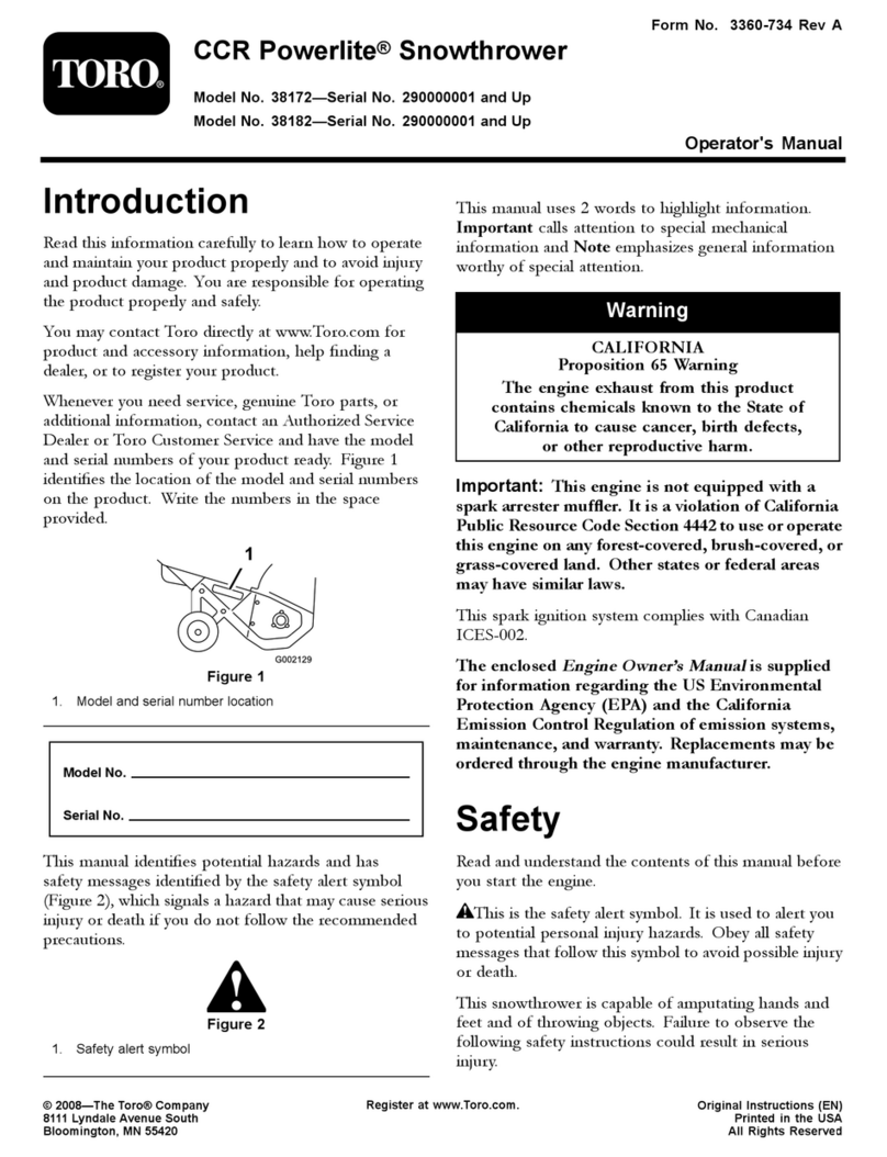 Toro CCR POWERLITE 38172 User manual