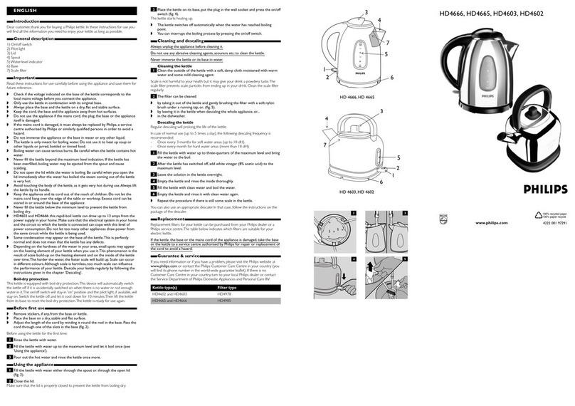Philips HD4666 instruction manual