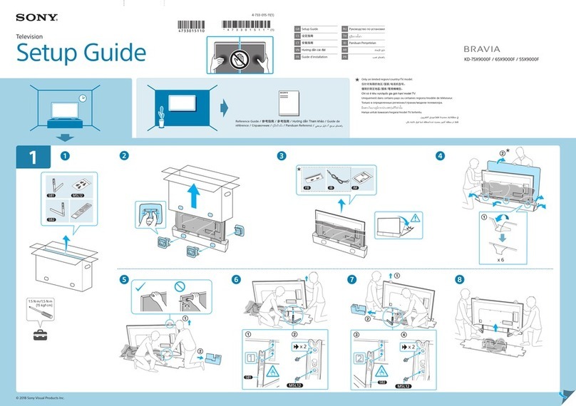 Sony BRAVIA KD-75X9000F User manual Sony BRAVIA KD-75X9000F User manual