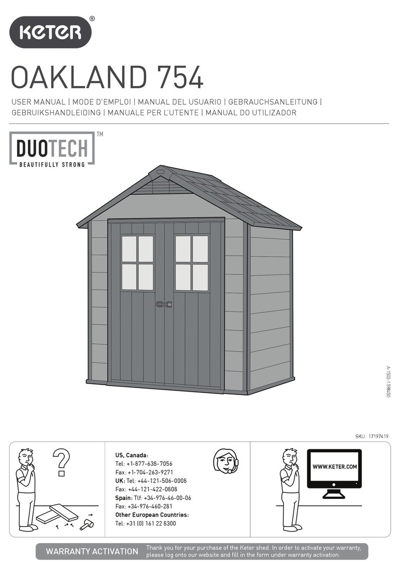 Keter DUOTECH OAKLAND 754 User manual Keter DUOTECH OAKLAND 754 User manual