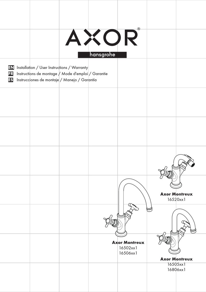 Hans Grohe Axor Montreux 16520 1 Series Instruction Manual