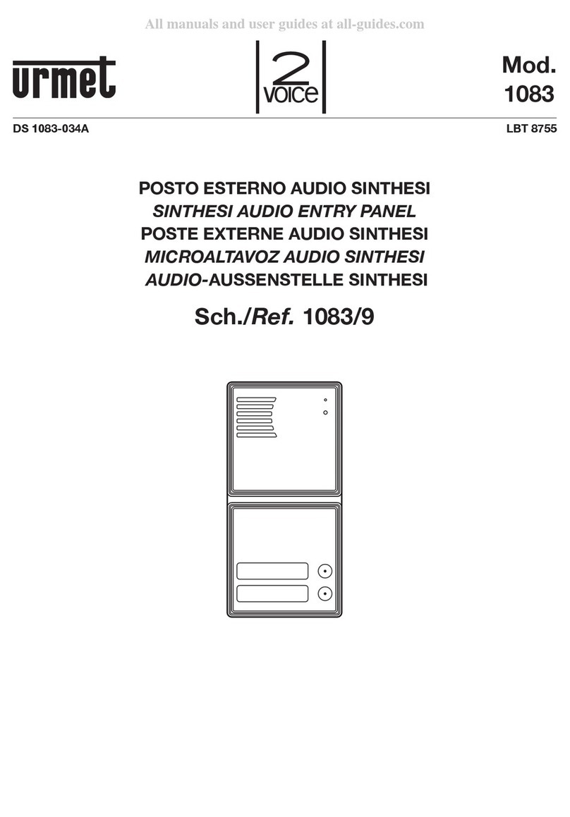 urmet domus 1083/9 User manual