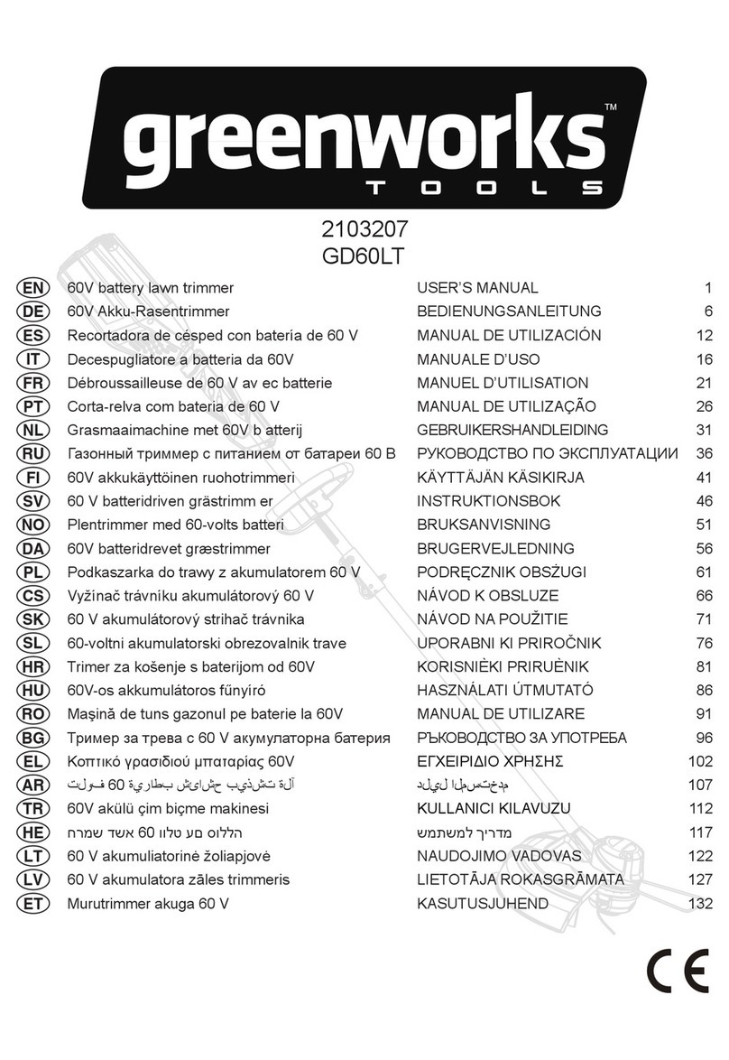 GreenWorks Tools 2103207 user manual