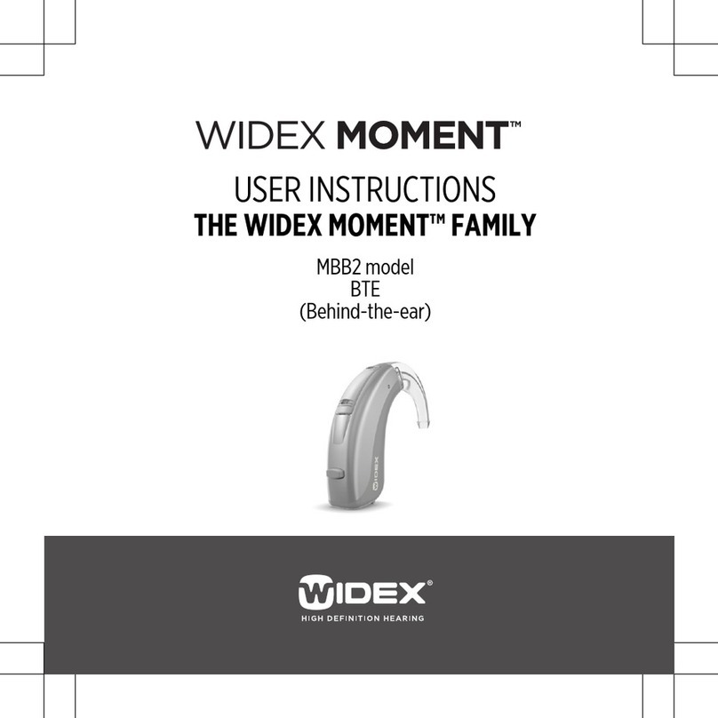 Widex MOMENT MBB2 User instructions