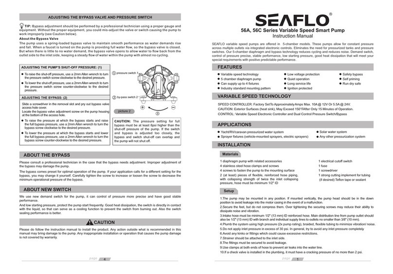 Seaflo 56A Series instruction manual