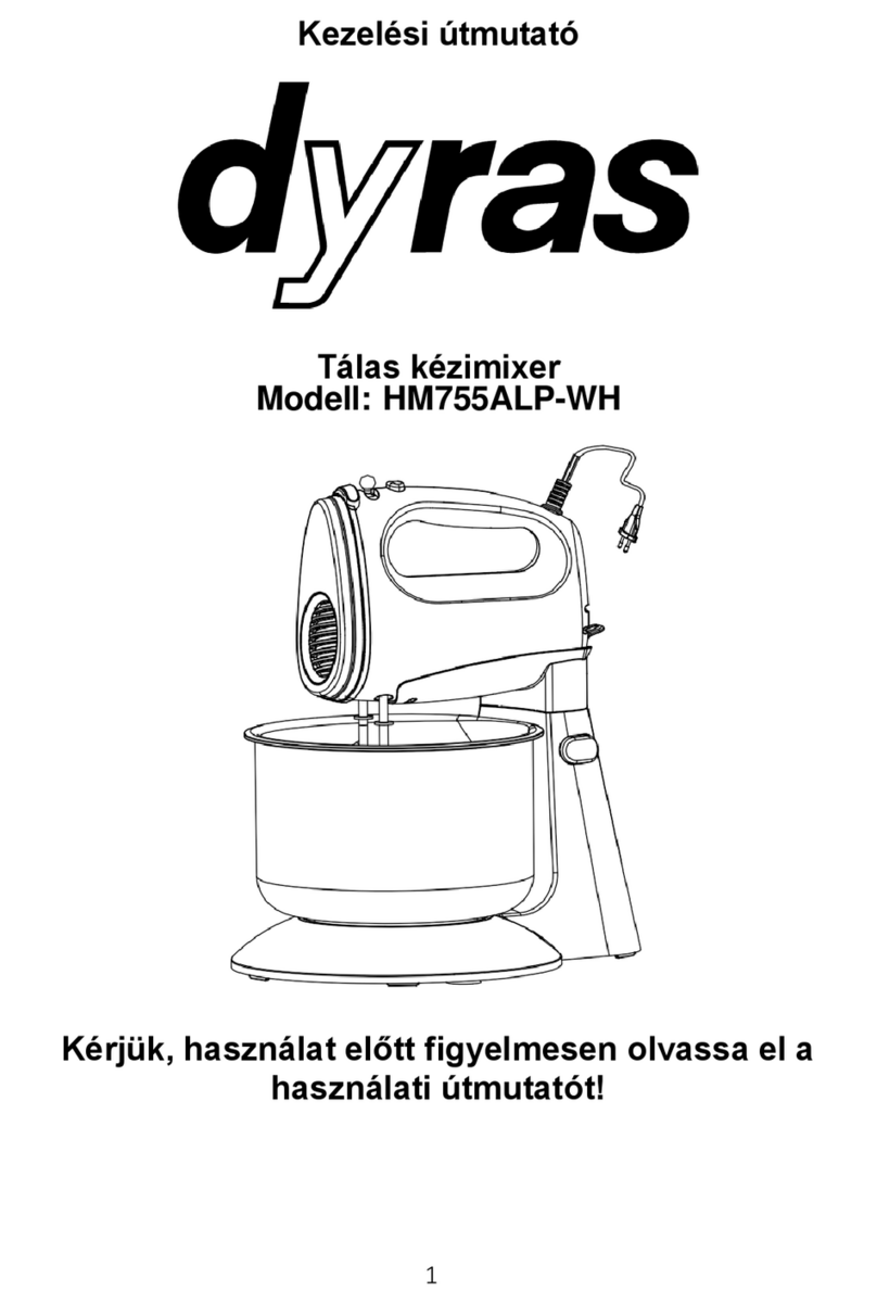 dyras HM755ALP-WH instruction manual