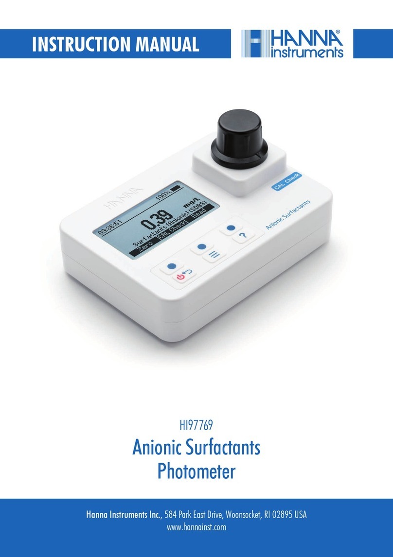 Hanna Instruments HI97769 User manual Hanna Instruments HI97769 User manual