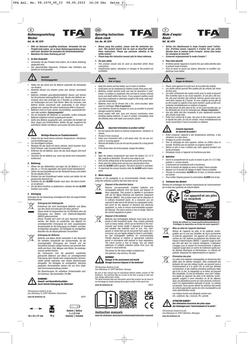 TFA 98.1079 User manual