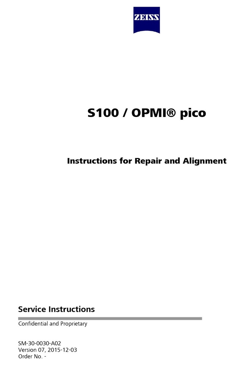 Zeiss S100/OPMI pico User manual