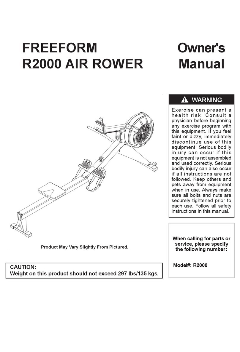 Stamina FREEFORM R2000 AIR ROWER User manual