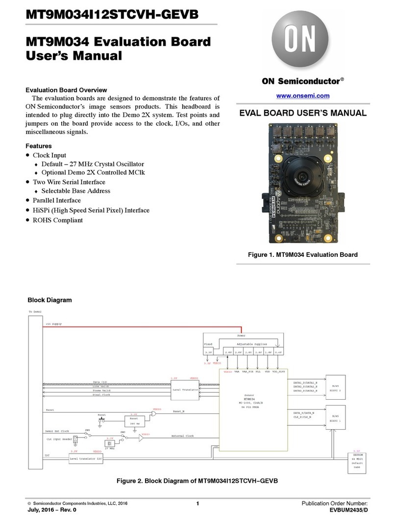 ON Semiconductor MT9M034I12STCVH GEVB User manual